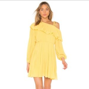 Endless Rose Off-Shoulder Mini Dress (Lemon)
